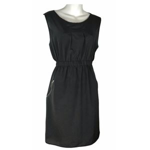 Little black dress Sleeveless Zippers Pockets S